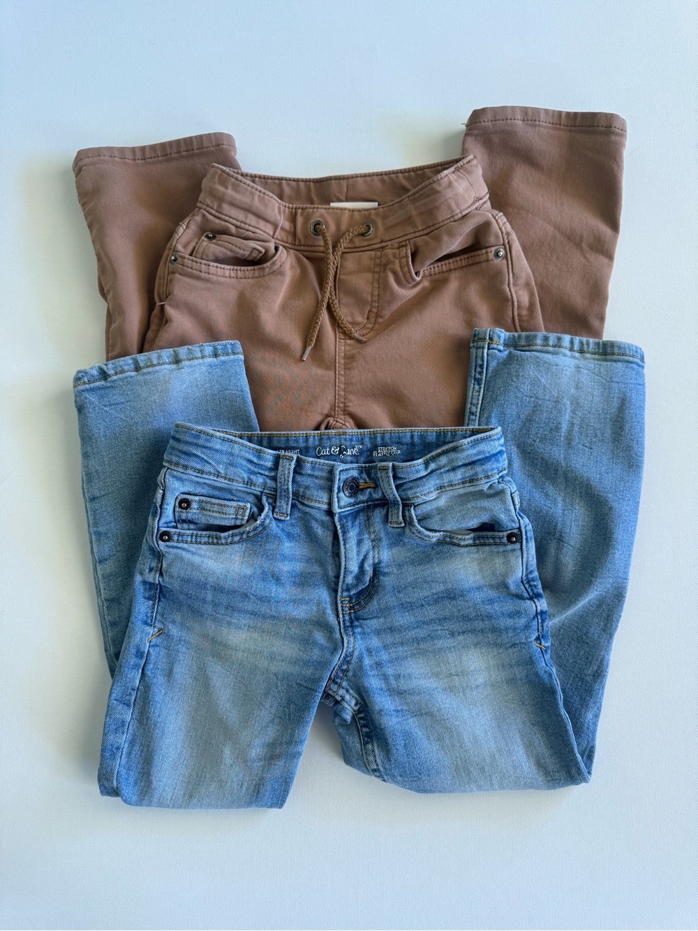 Cat & Jack Kids Jeans/ Brown Pull-On Stretch Pants
